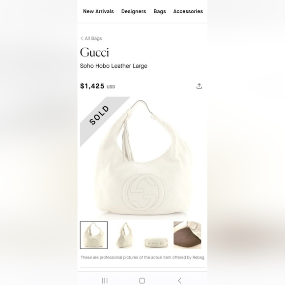 This is a beautifully well kept GUCCI Soho HOBO bag - Picture 8 of 9